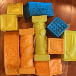 B.Toys Soft silicone Stacking Blocks.